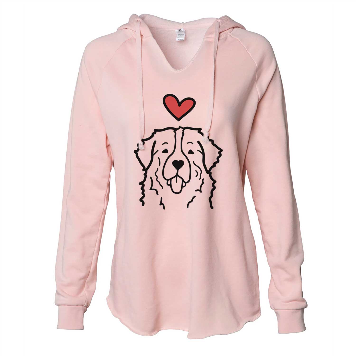 Love Always Bernese Mountain Dog - Cali Wave Hooded Sweatshirt