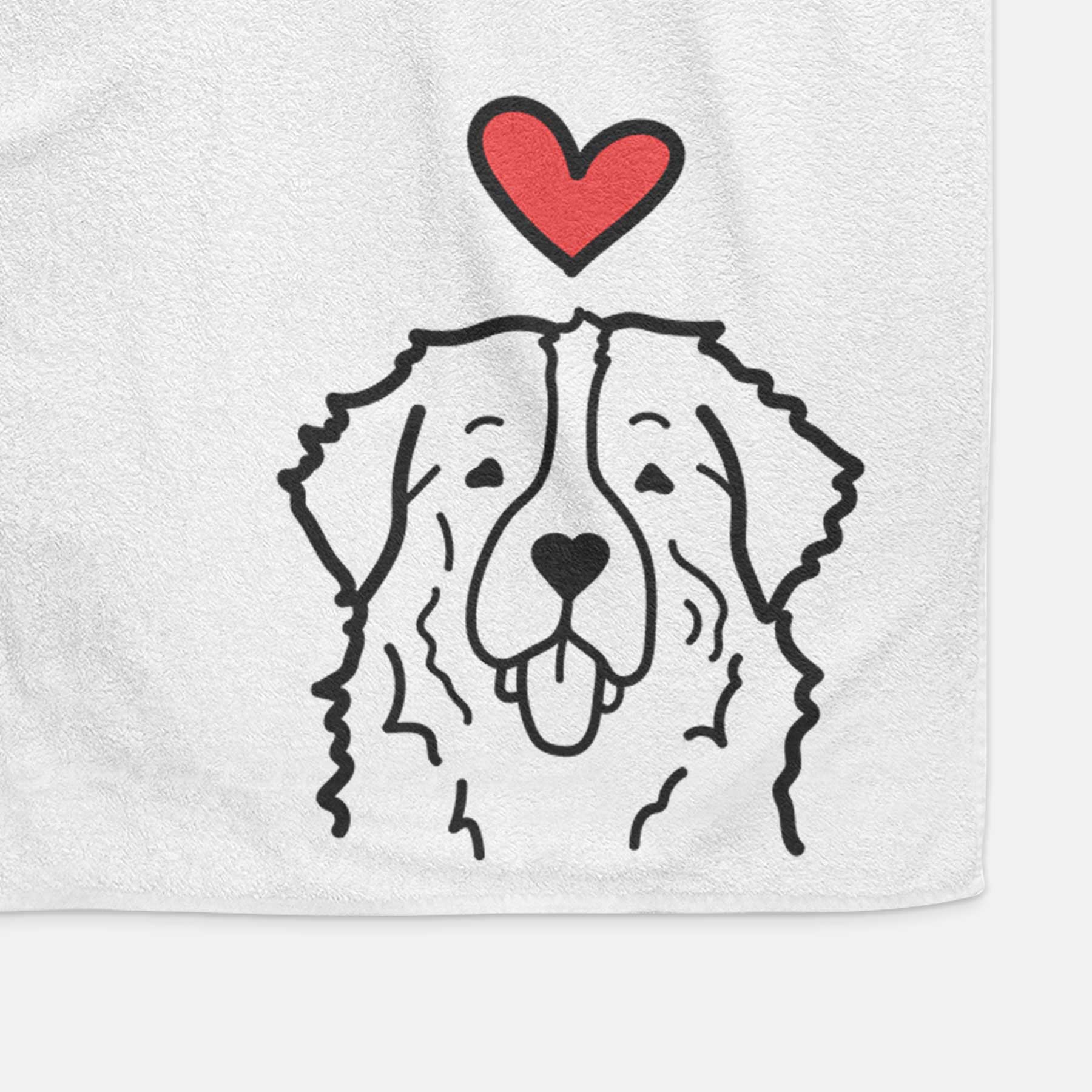 Love Always Bernese Mountain Dog - Decorative Hand Towel