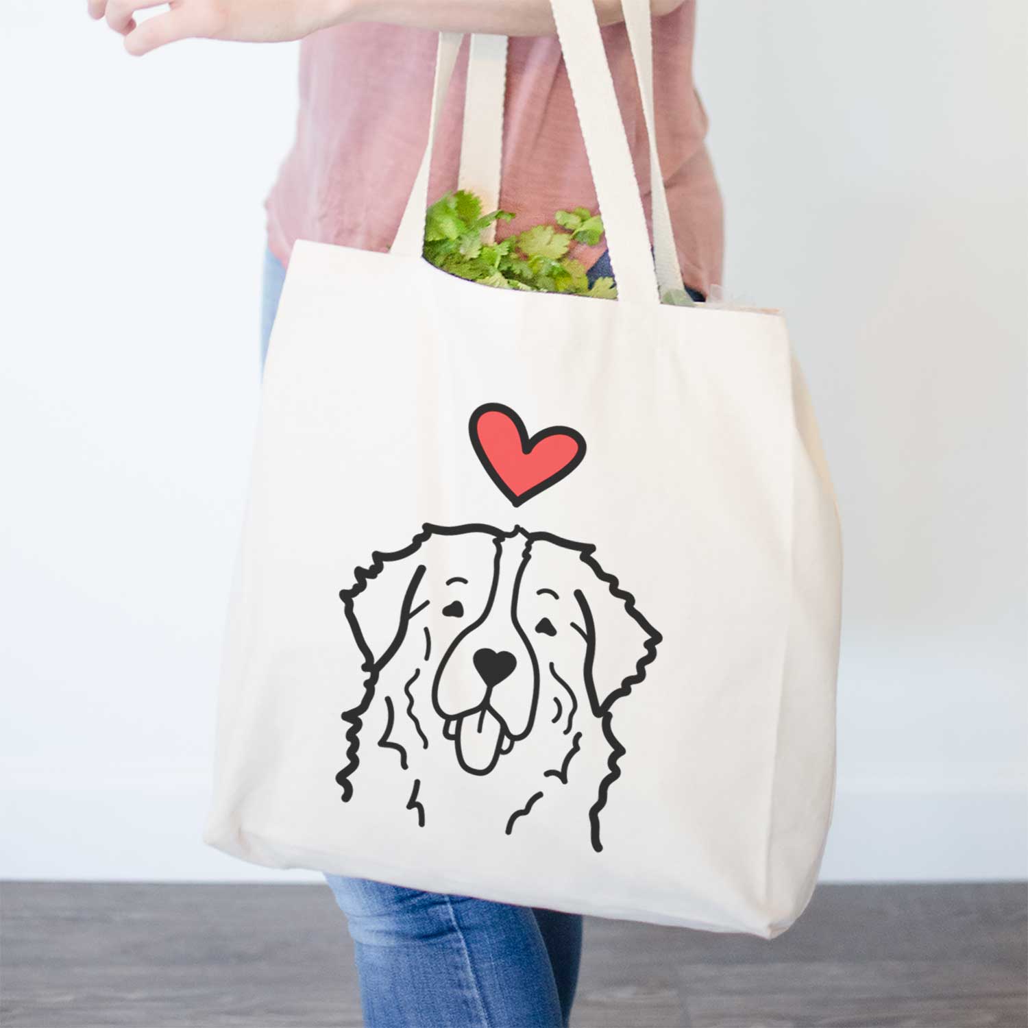 Love Always Bernese Mountain Dog - Tote Bag