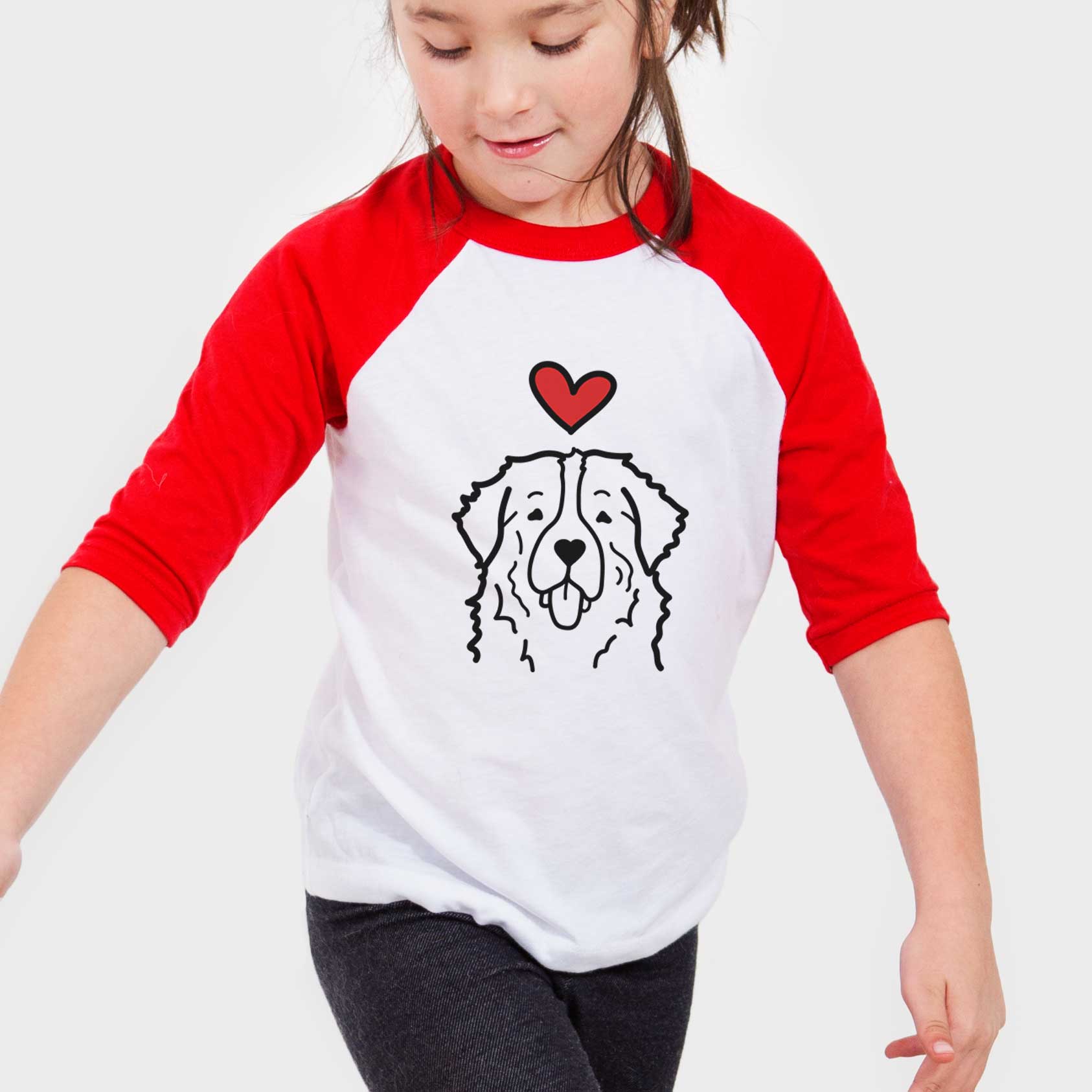 Love Always Bernese Mountain Dog - Youth 3/4 Long Sleeve