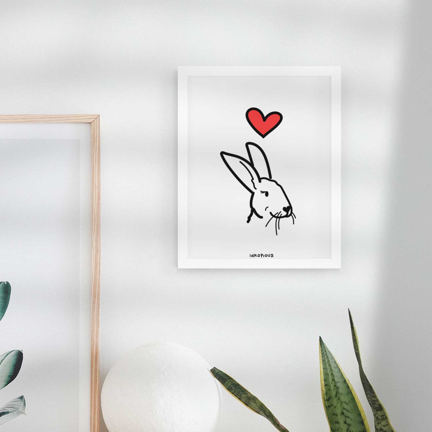 Love Always Rex Rabbit - Betsy Art Print