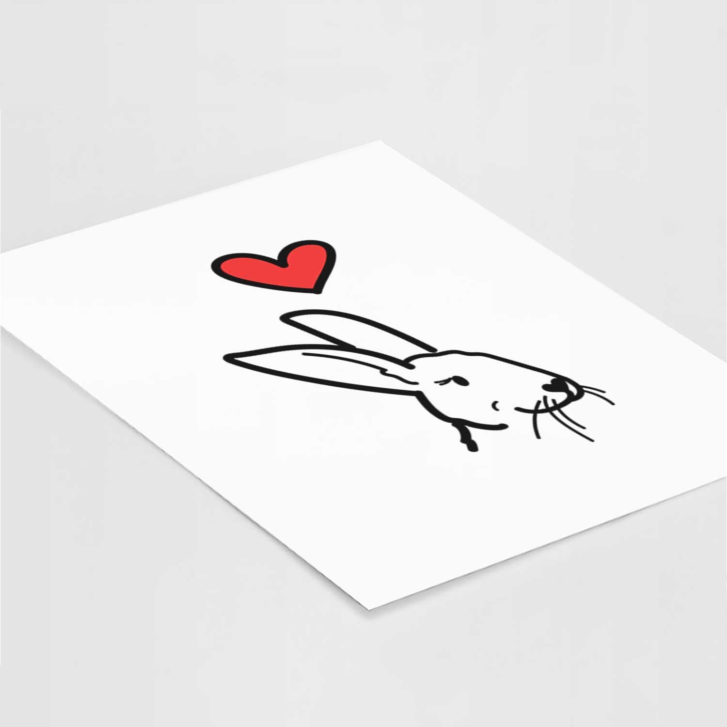 Love Always Rex Rabbit - Betsy Art Print