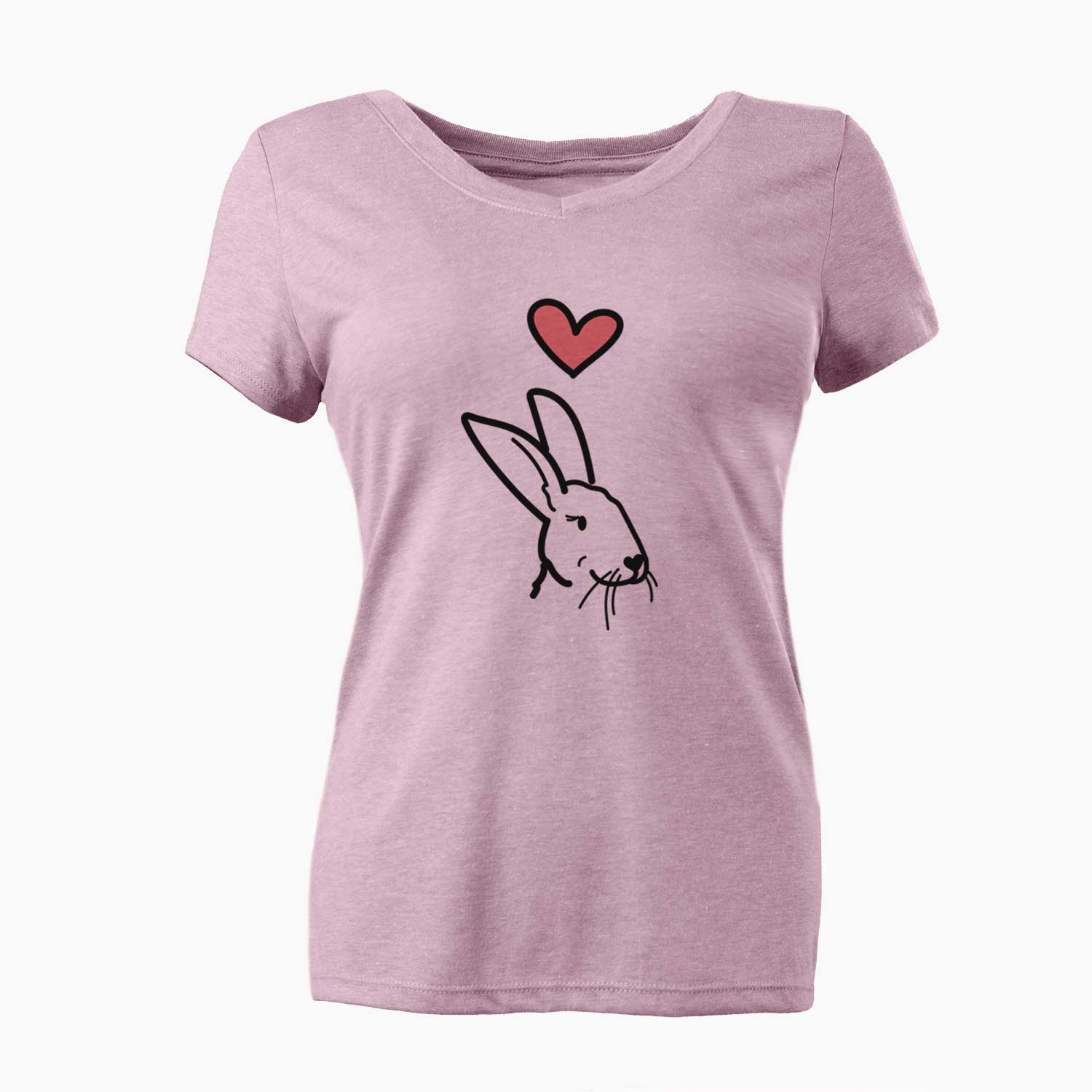 Love Always Rex Rabbit - Betsy - Women's V-neck Shirt