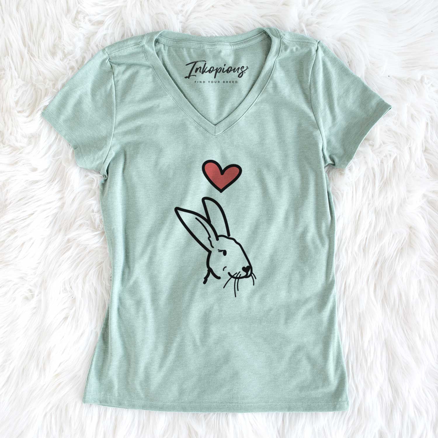 Love Always Rex Rabbit - Betsy - Women's V-neck Shirt