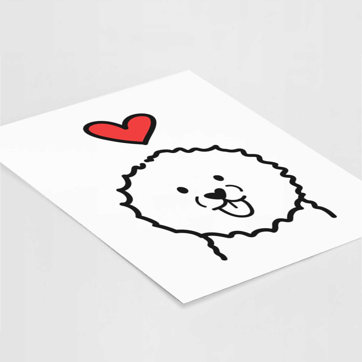 Love Always Bichon Frise Art Print