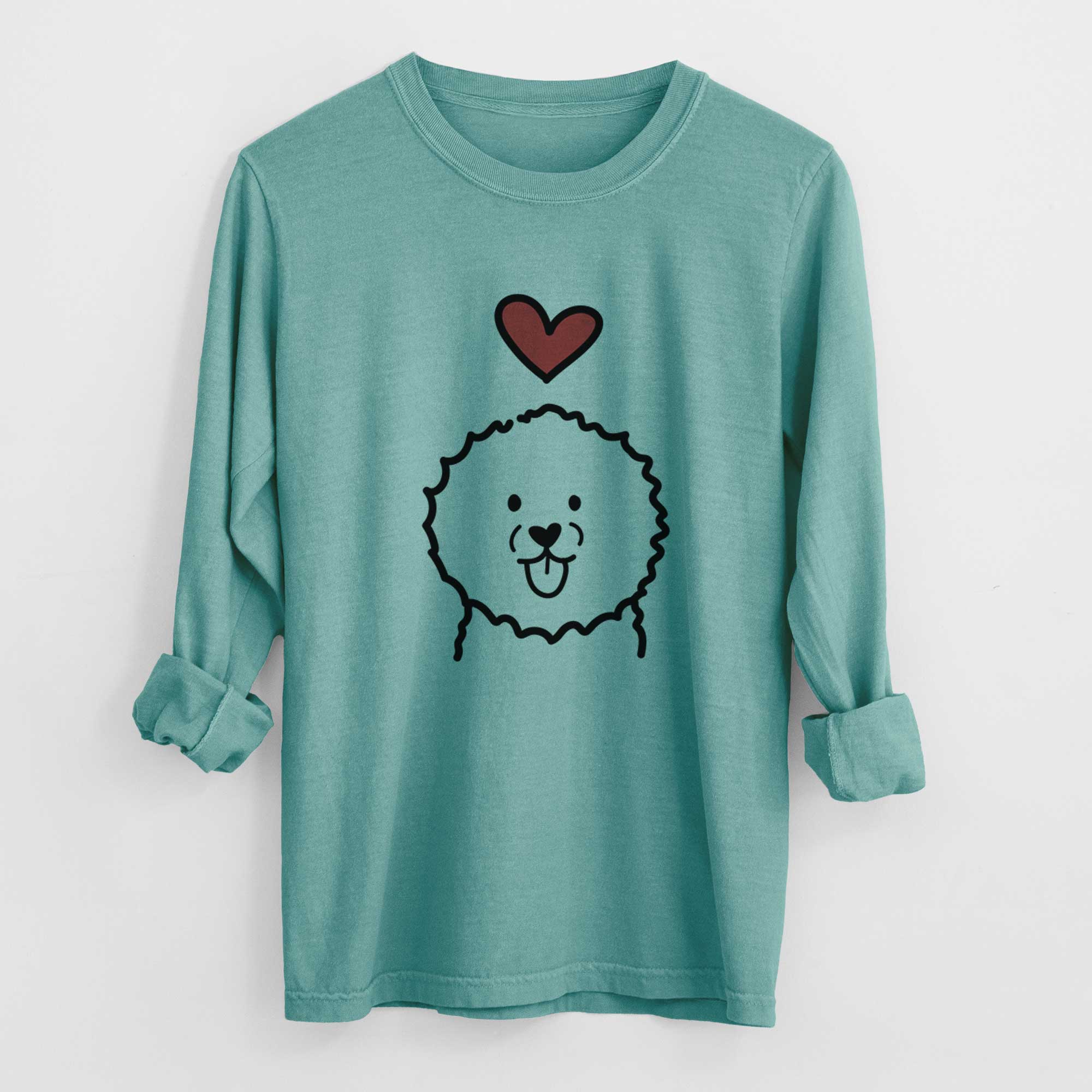 Love Always Bichon Frise - Heavyweight 100% Cotton Long Sleeve