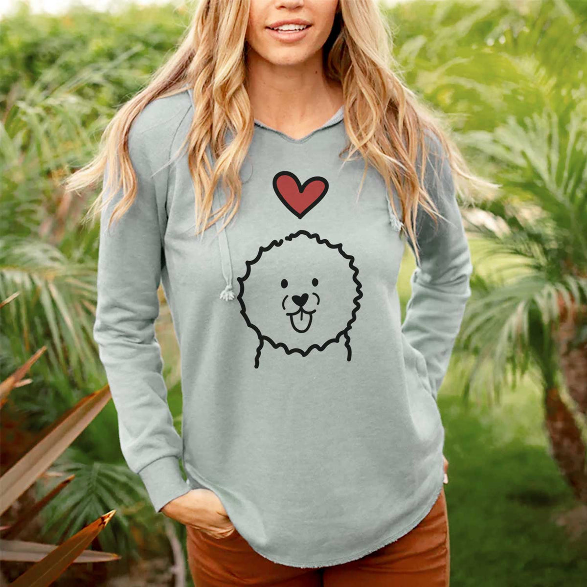 Love Always Bichon Frise - Cali Wave Hooded Sweatshirt