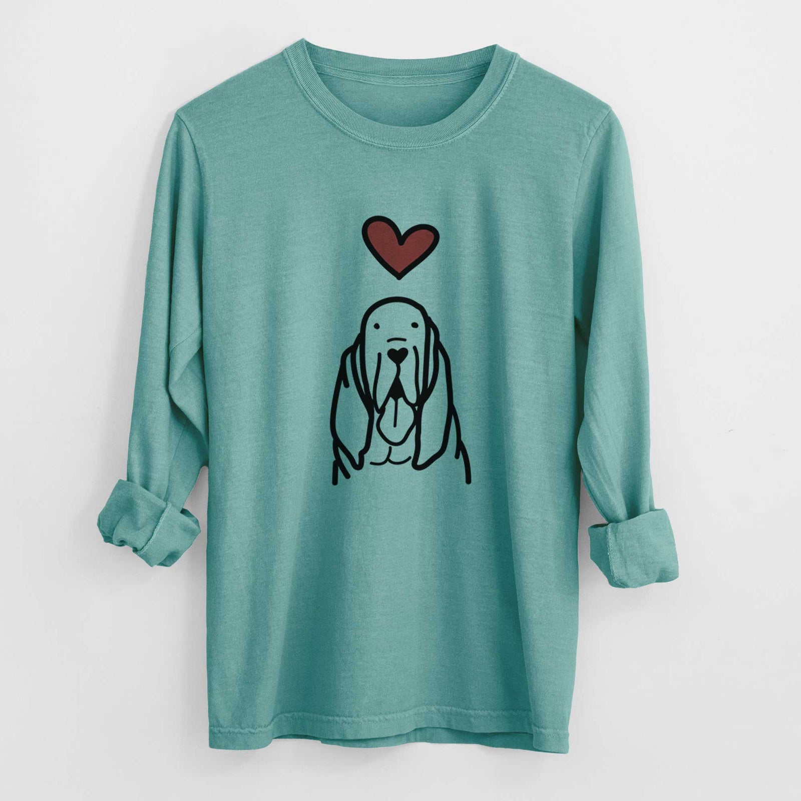 Love Always Bloodhound - Heavyweight 100% Cotton Long Sleeve