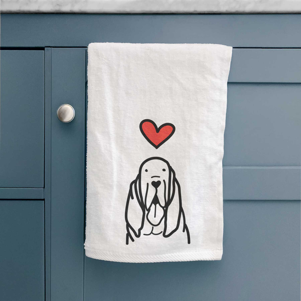 Love Always Bloodhound - Decorative Hand Towel