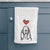 Love Always Bloodhound - Decorative Hand Towel