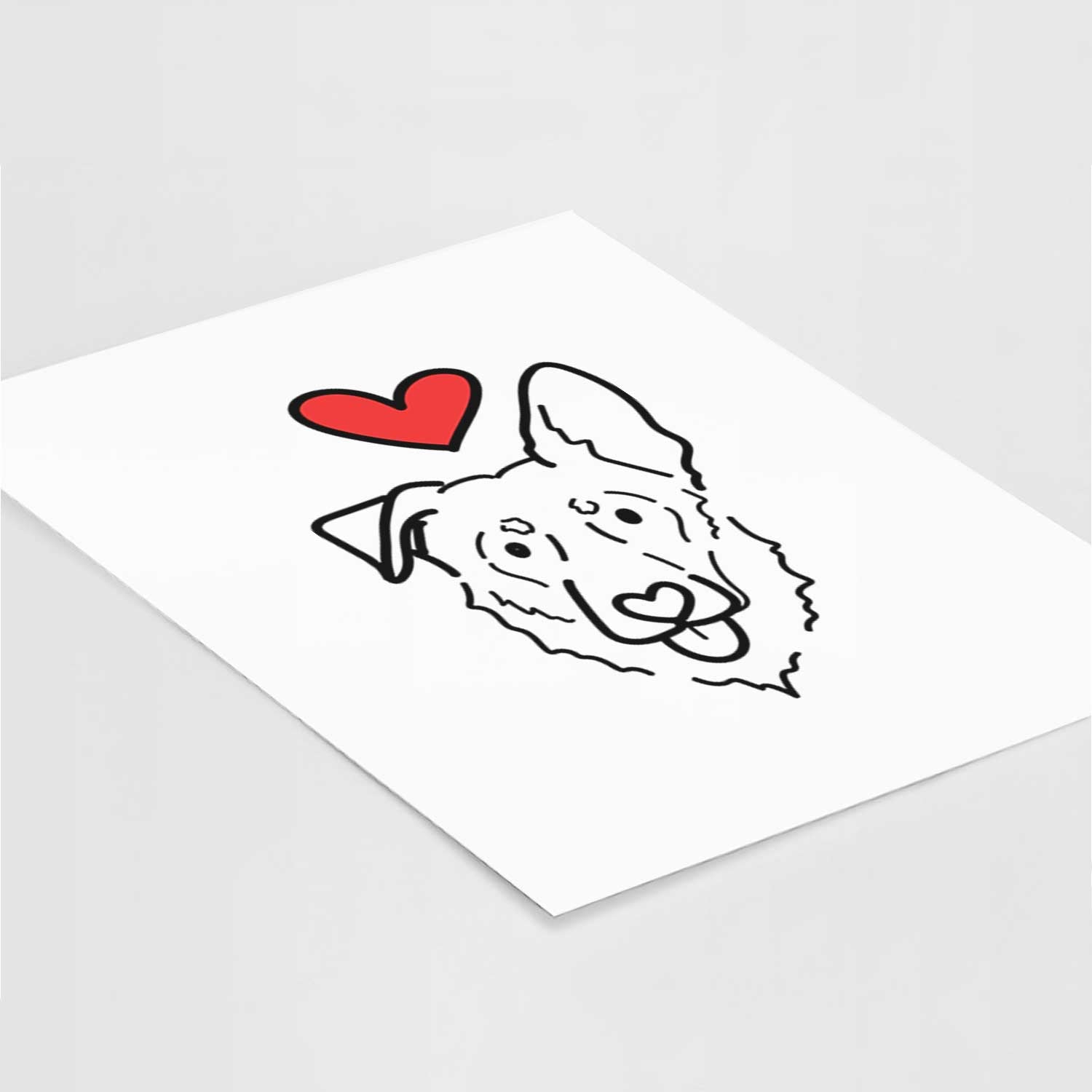 Love Always Shepherd Mix - Bodhi Art Print