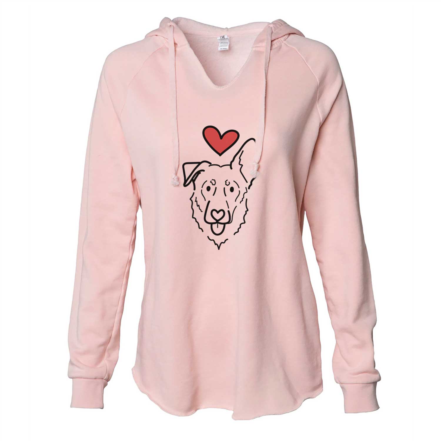 Love Always Shepherd Mix - Bodhi - Cali Wave Hooded Sweatshirt