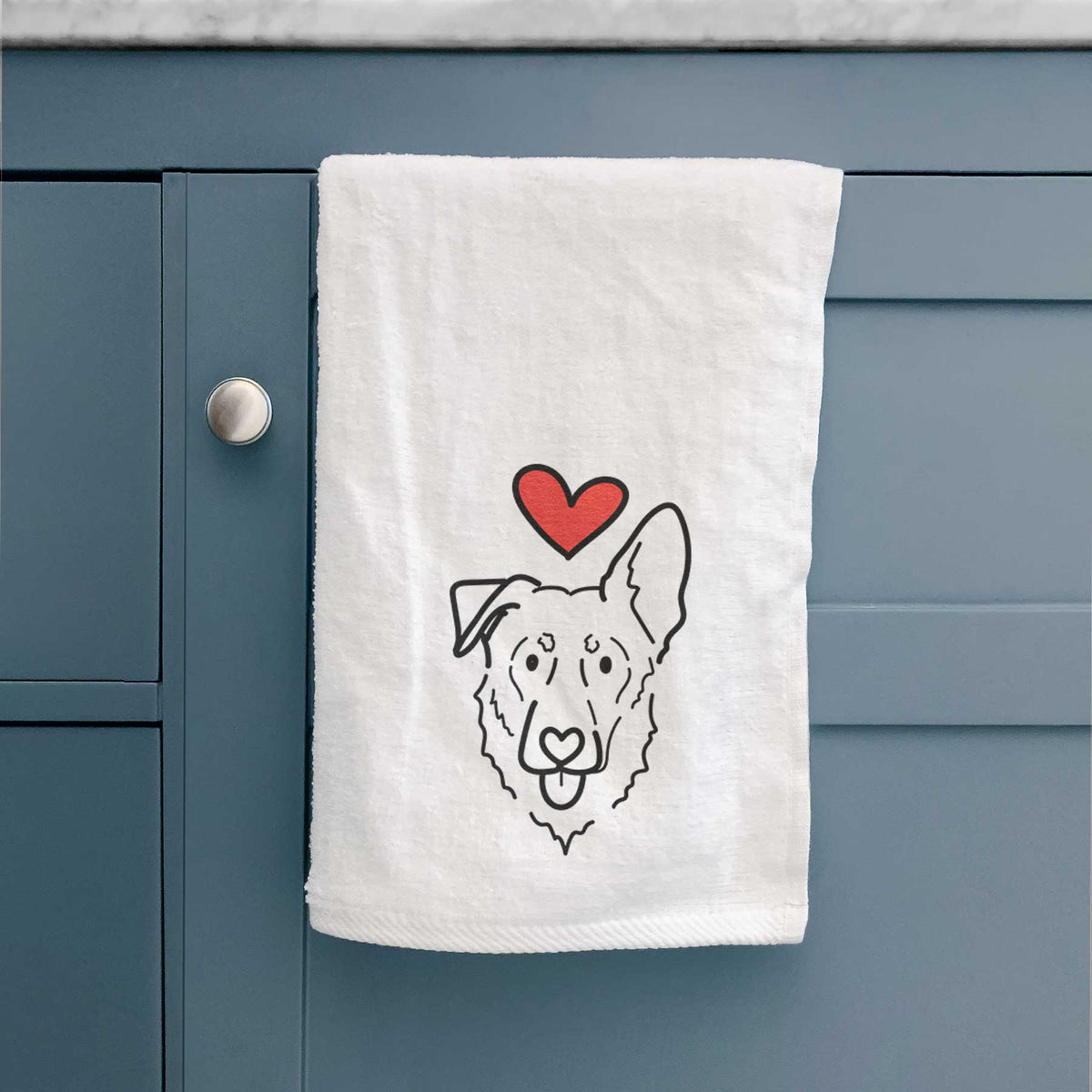 Love Always Shepherd Mix - Bodhi - Decorative Hand Towel