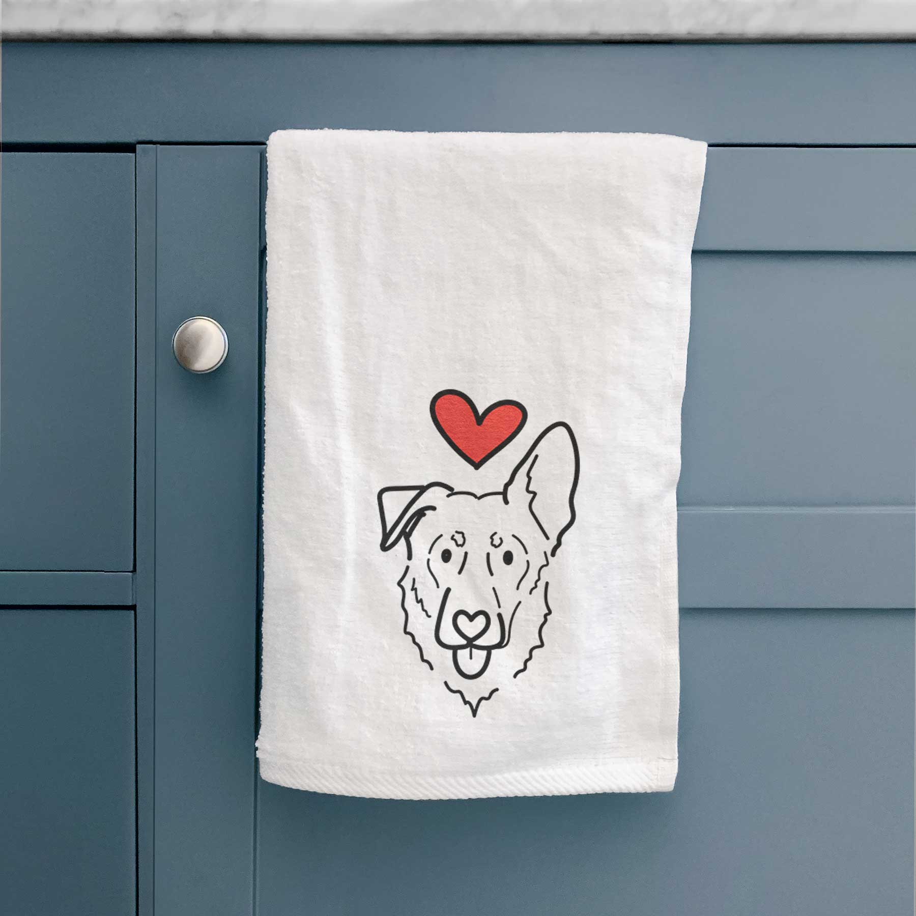 Love Always Shepherd Mix - Bodhi - Decorative Hand Towel