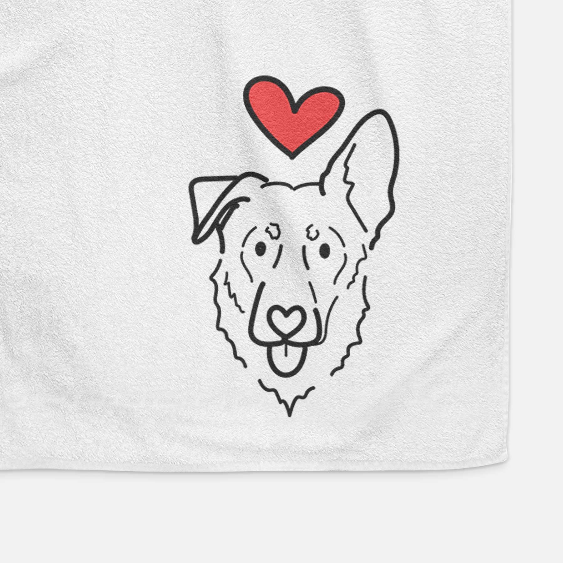 Love Always Shepherd Mix - Bodhi - Decorative Hand Towel