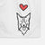 Love Always Border Collie - Decorative Hand Towel