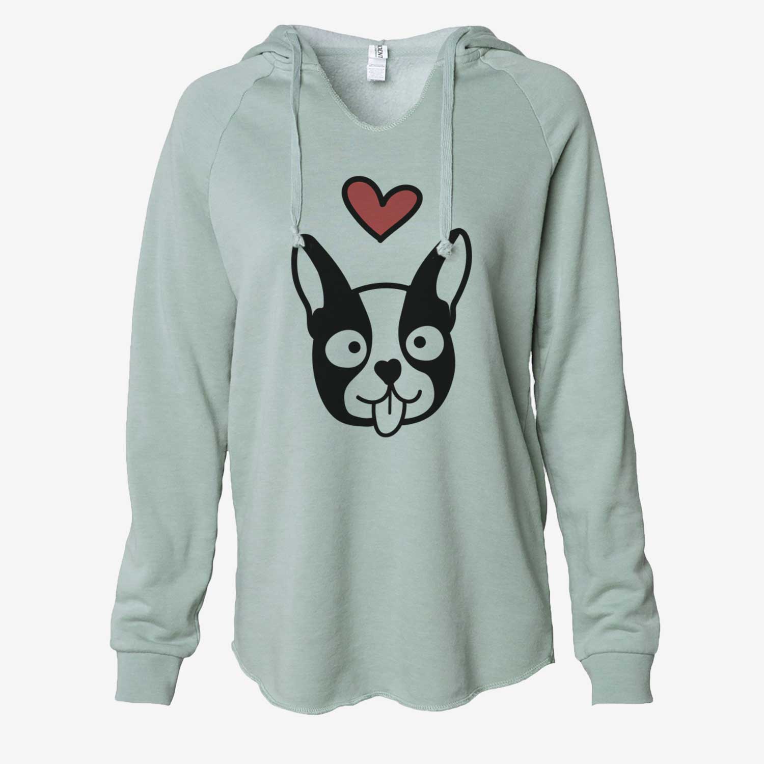 Love Always Boston Terrier - Cali Wave Hooded Sweatshirt