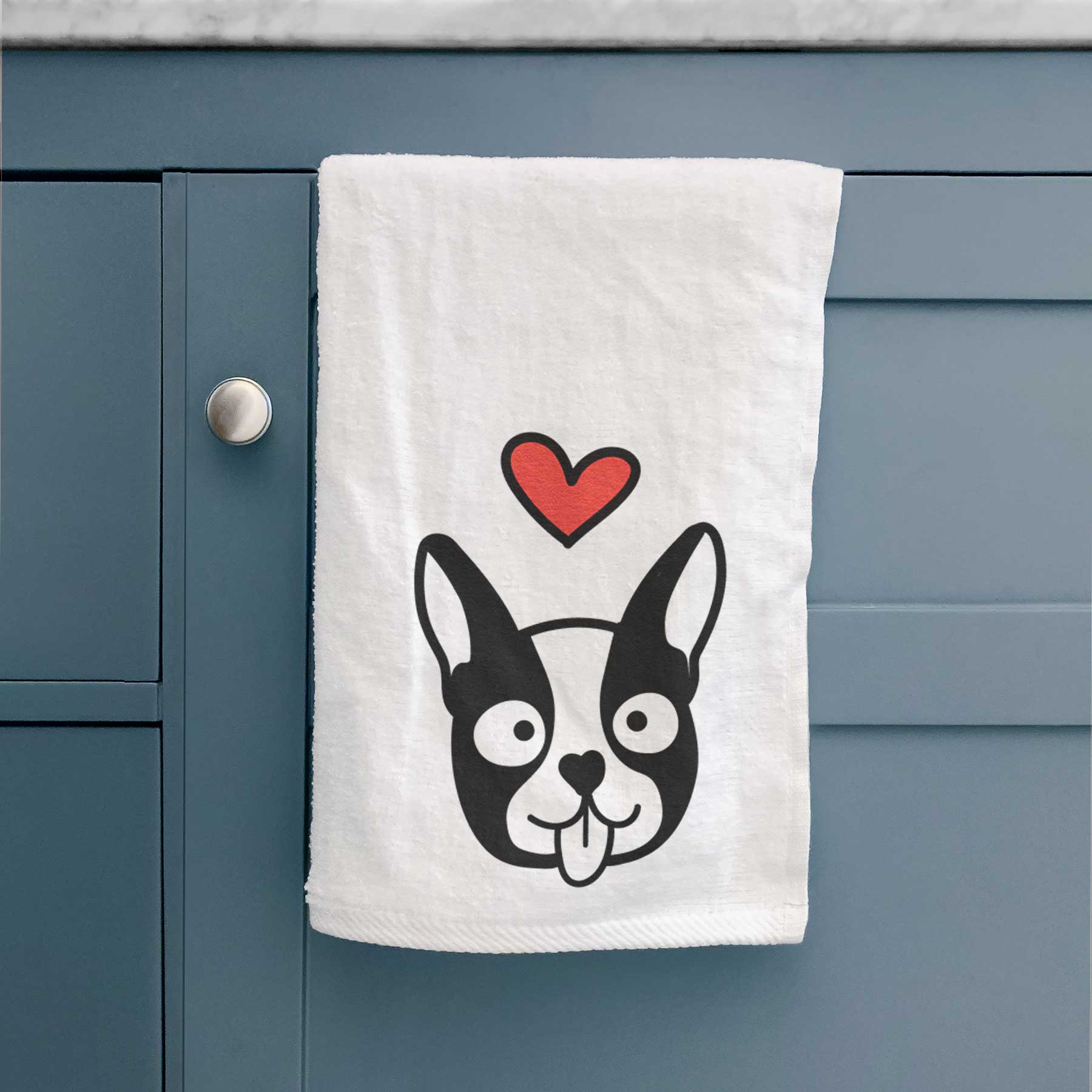 Love Always Boston Terrier - Decorative Hand Towel