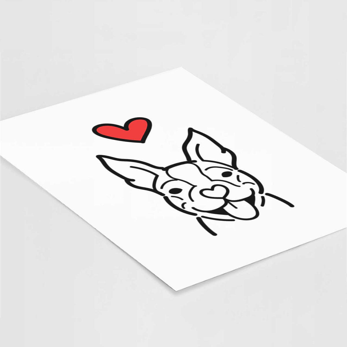 Love Always Happy Boston Terrier Art Print