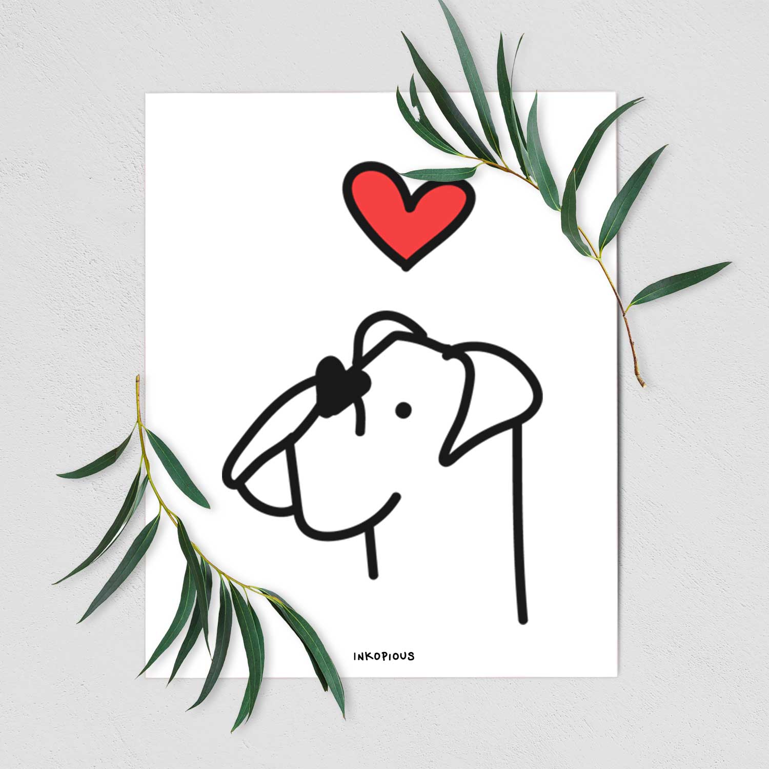 Love Always Boxer Art Print