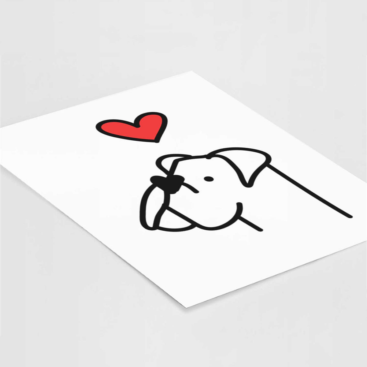 Love Always Boxer Art Print