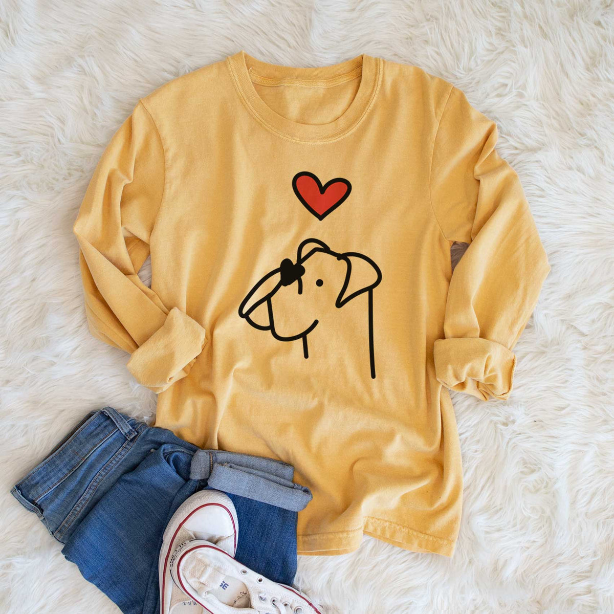 Love Always Boxer - Heavyweight 100% Cotton Long Sleeve