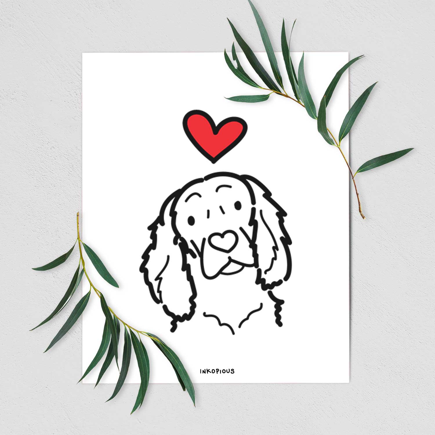 Love Always Boykin Spaniel Art Print