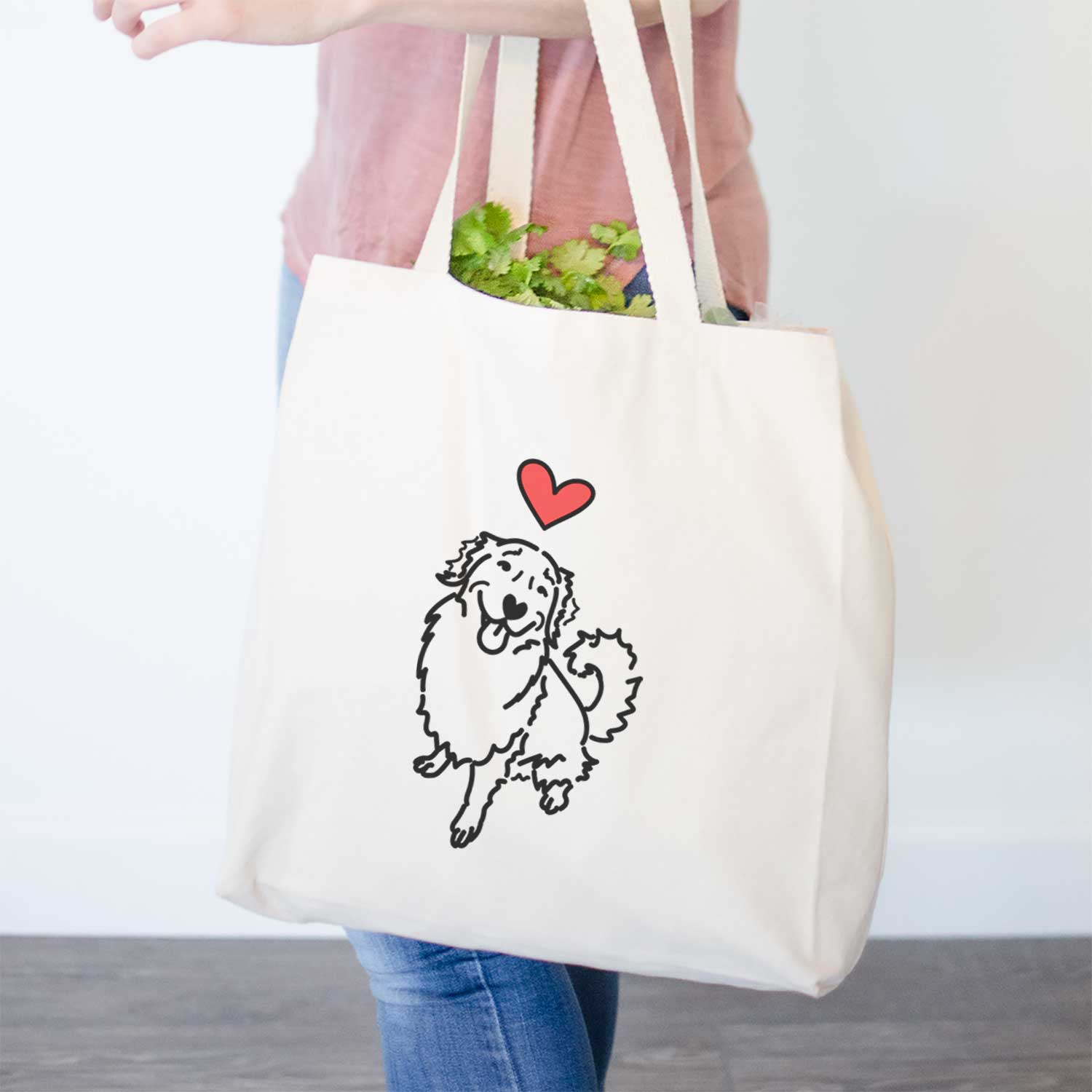 Love Always Golden Retriever - Brinkley - Tote Bag