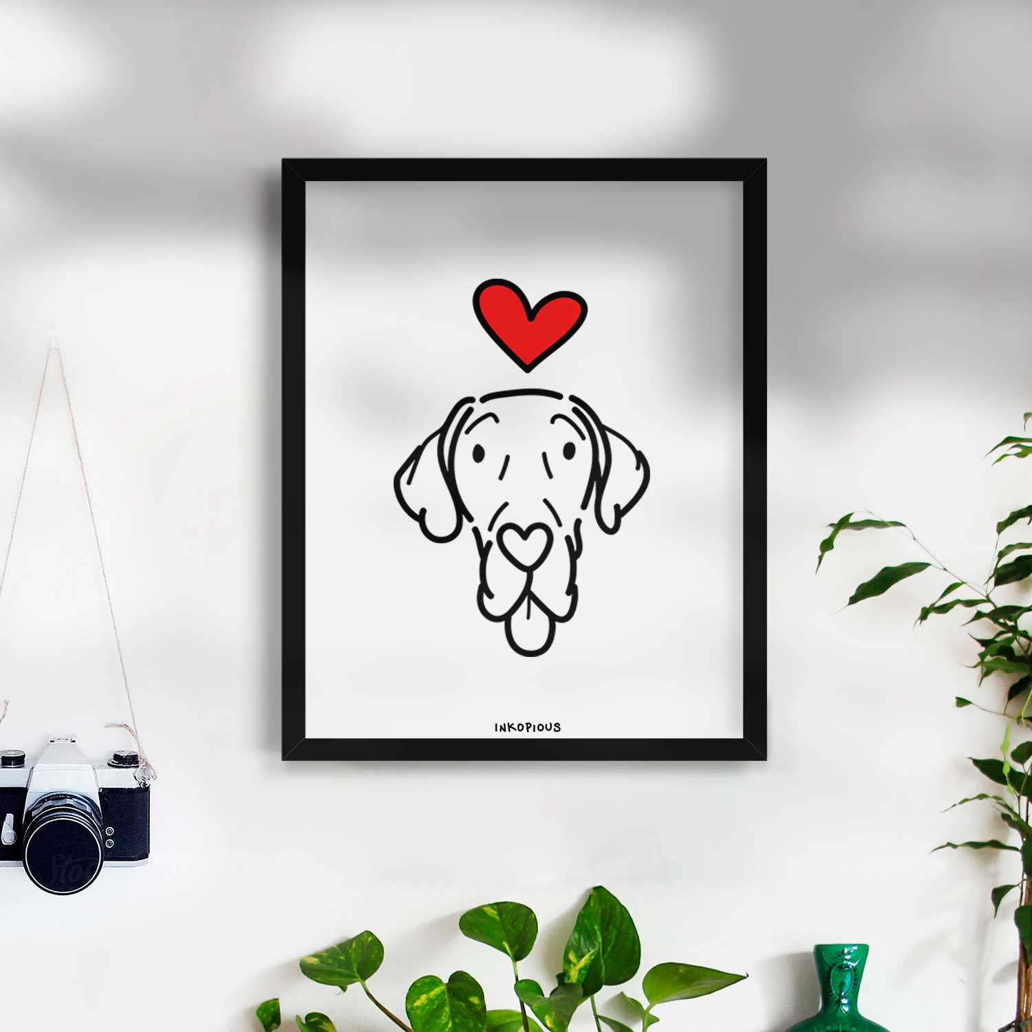 Love Always Great Dane - Bruce Art Print