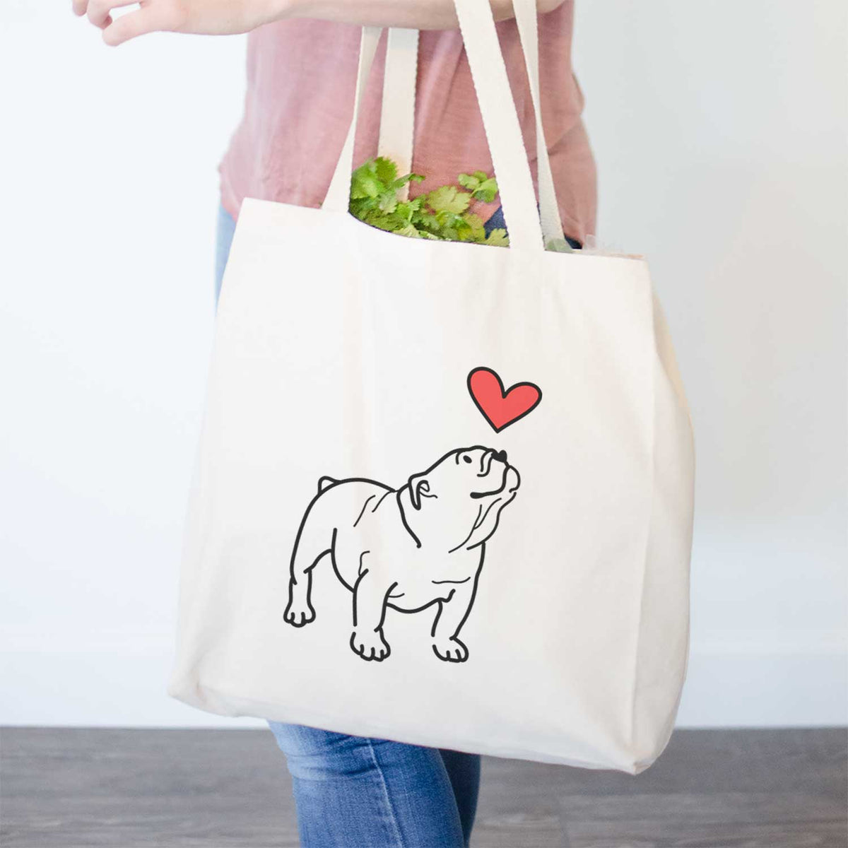 Love Always English Bulldog - Bruno - Tote Bag