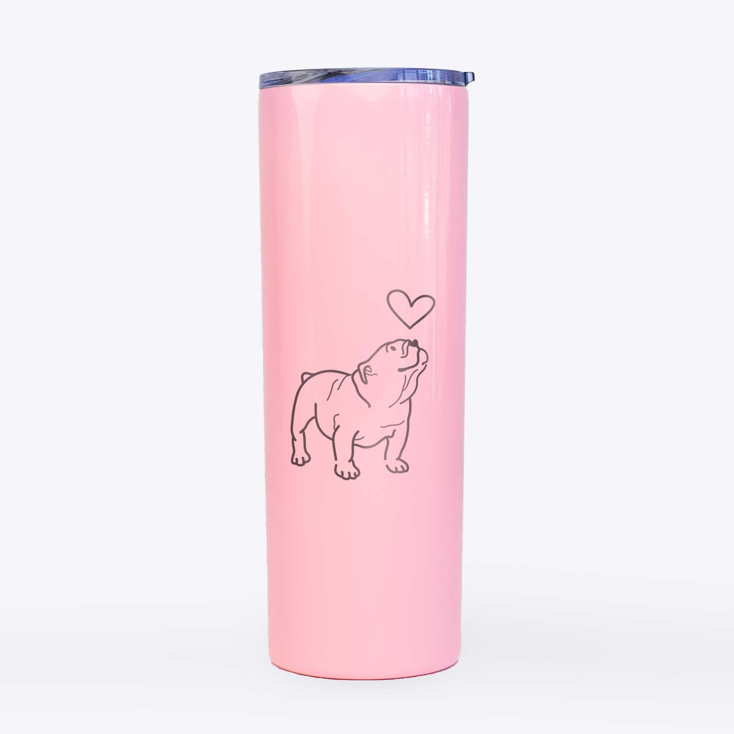 Love Always English Bulldog - Bruno - 20oz Skinny Tumbler