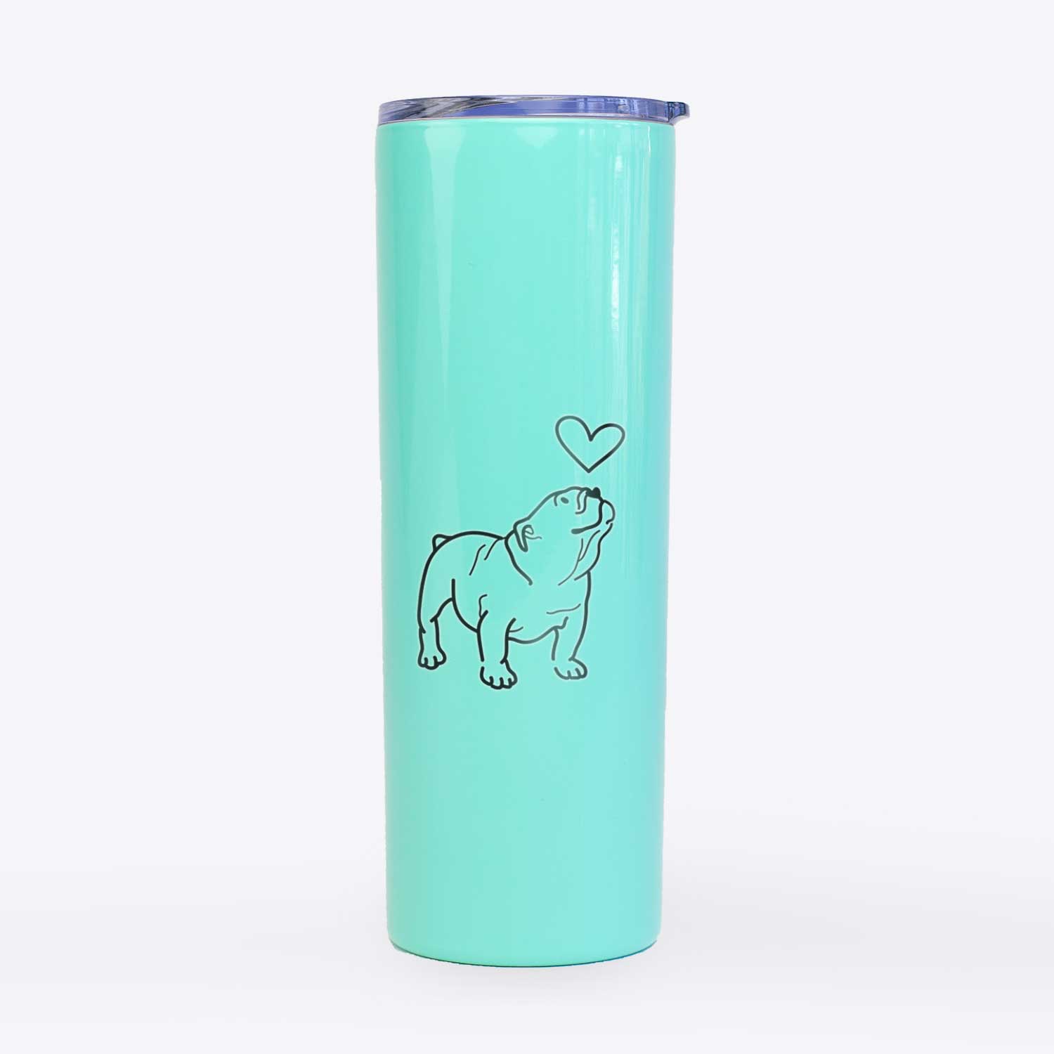 Love Always English Bulldog - Bruno - 20oz Skinny Tumbler