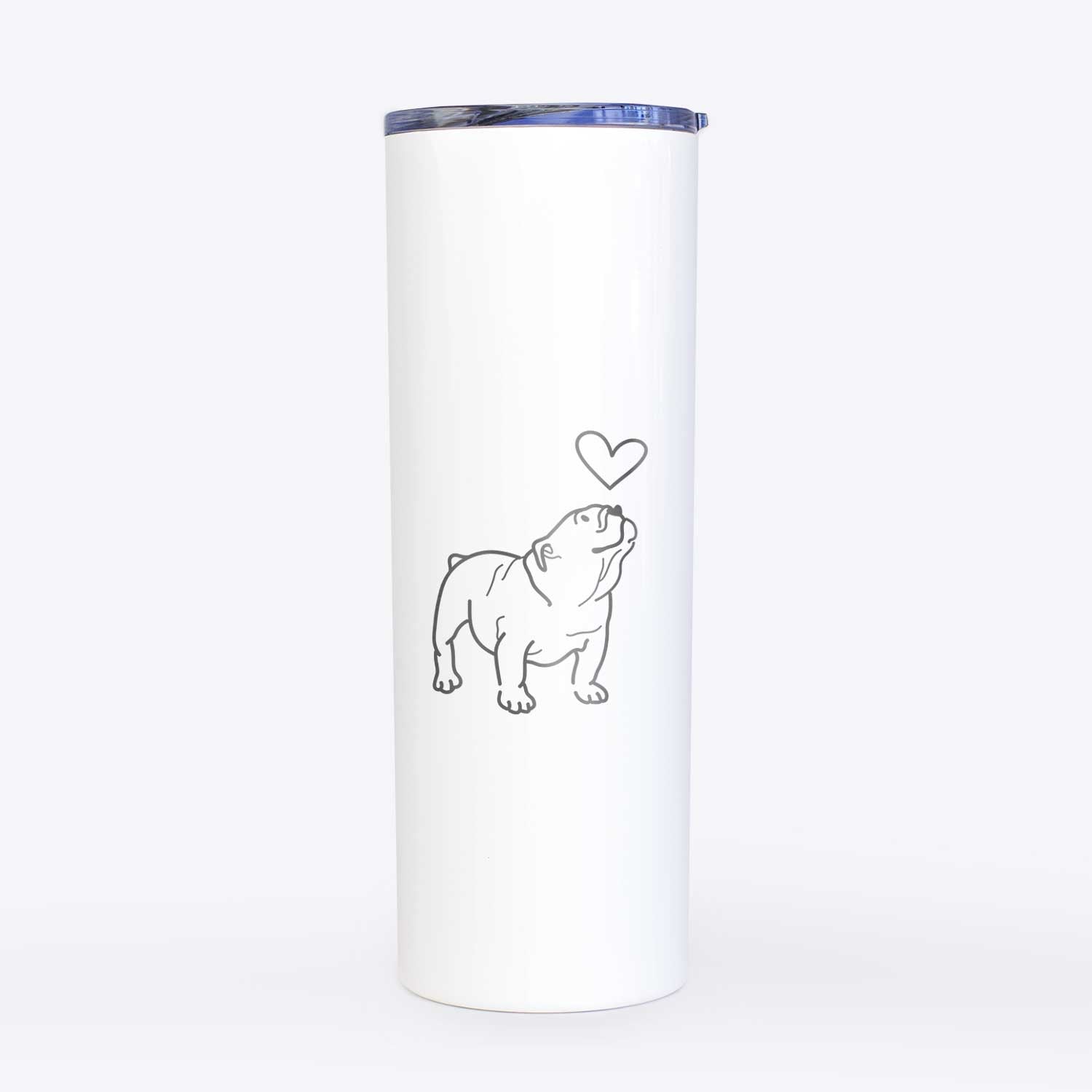 Love Always English Bulldog - Bruno - 20oz Skinny Tumbler