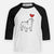 Love Always English Bulldog - Bruno - Youth 3/4 Long Sleeve