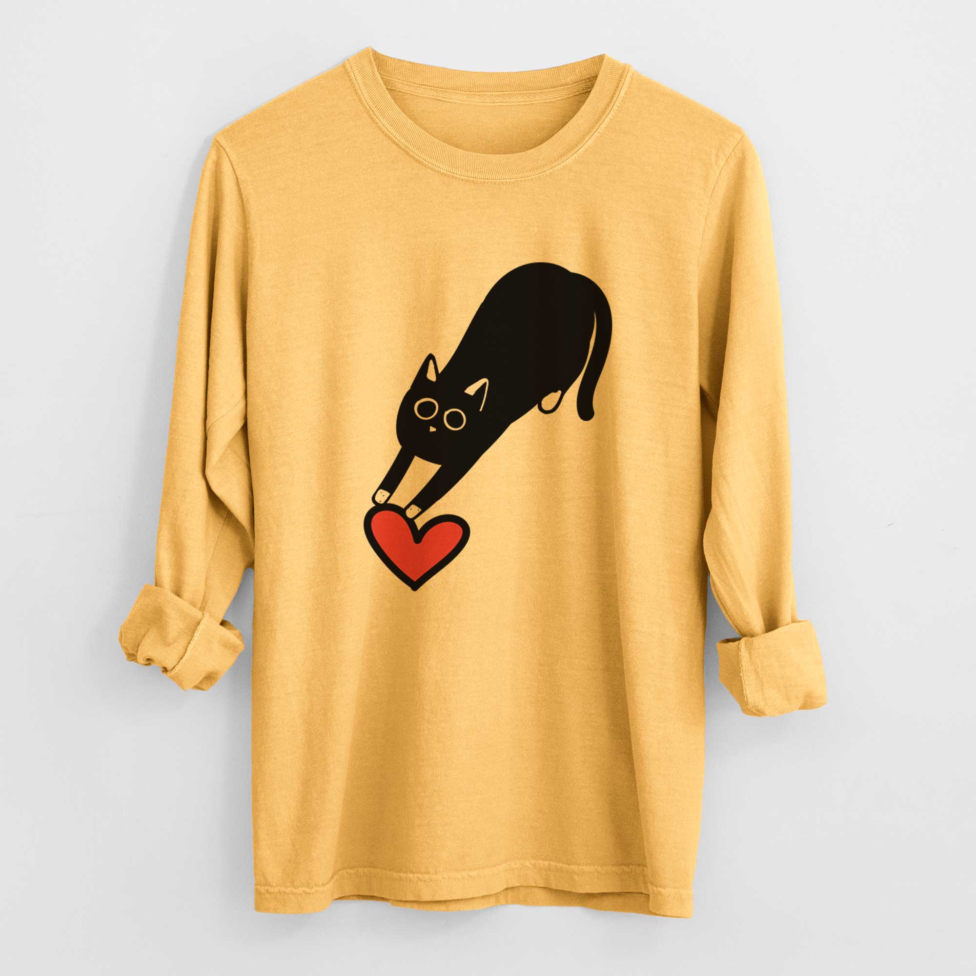 Love Always Black Cat - Bug - Heavyweight 100% Cotton Long Sleeve