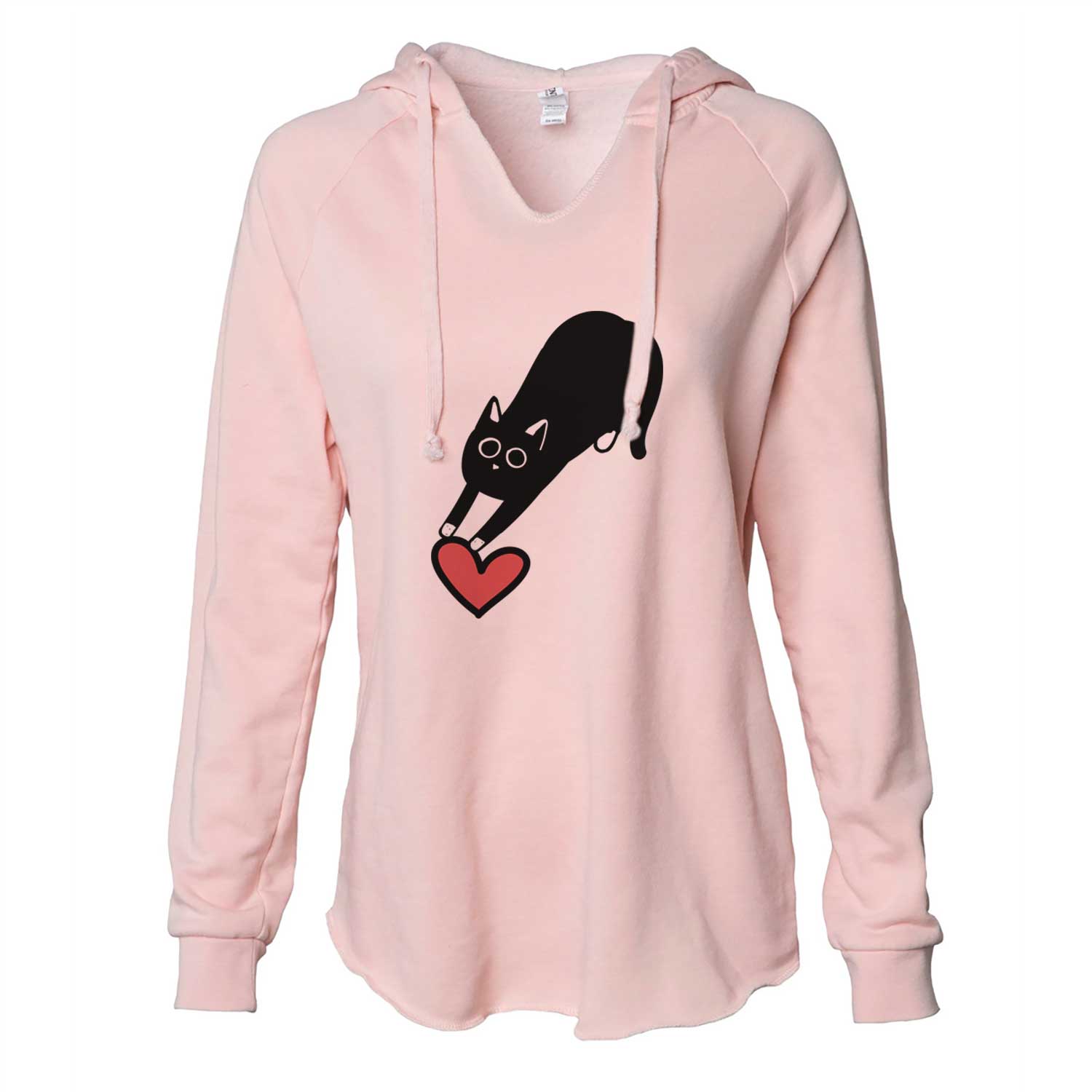 Love Always Black Cat - Bug - Cali Wave Hooded Sweatshirt