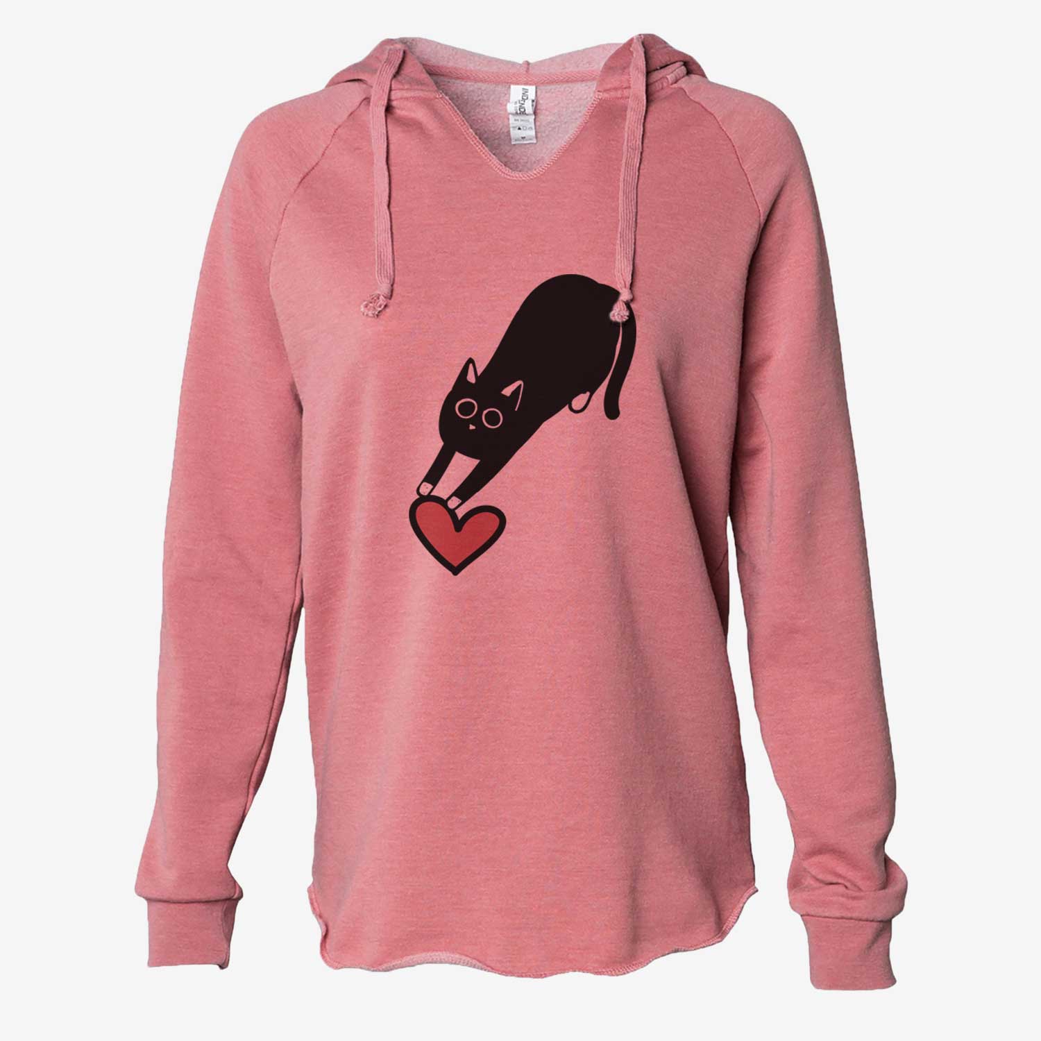 Love Always Black Cat - Bug - Cali Wave Hooded Sweatshirt