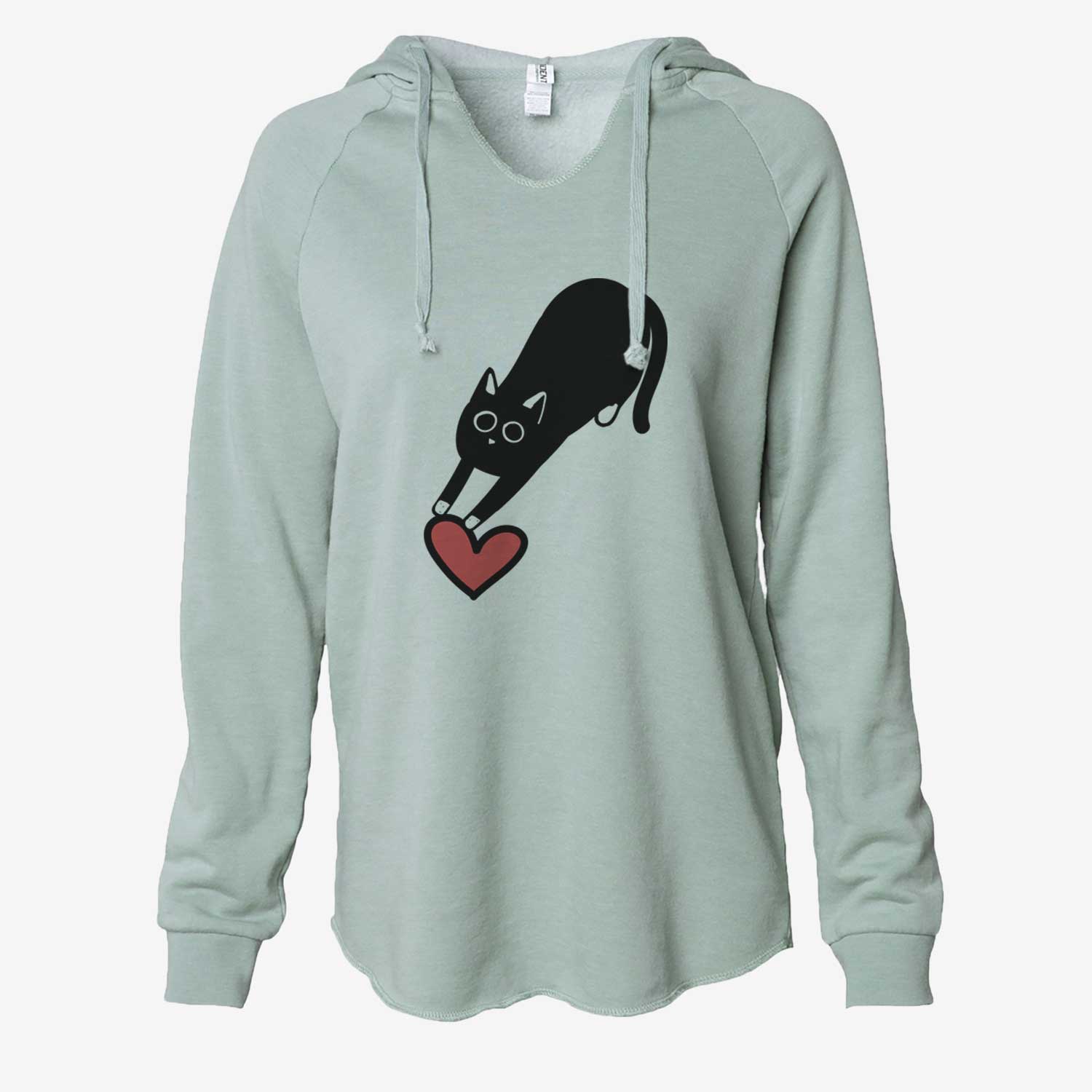 Love Always Black Cat - Bug - Cali Wave Hooded Sweatshirt