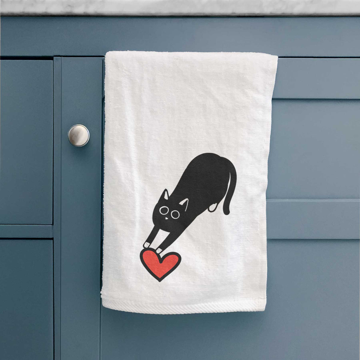 Love Always Black Cat - Bug - Decorative Hand Towel