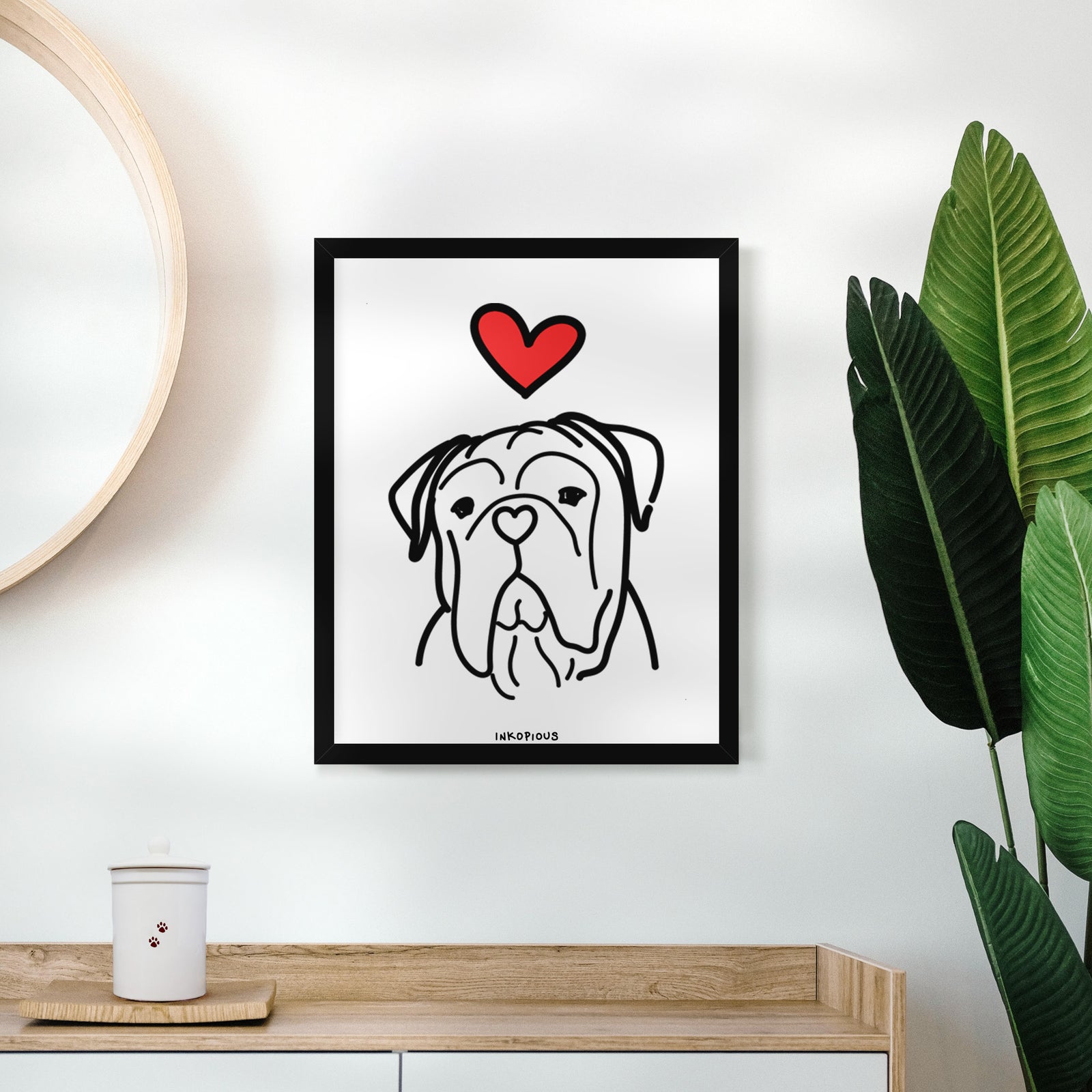 Love Always Vivian the Bull Mastiff - Art Print