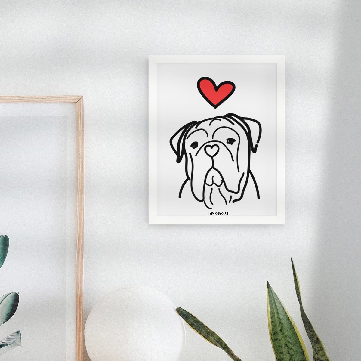Love Always Vivian the Bull Mastiff - Art Print