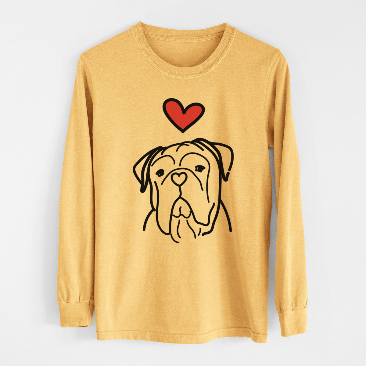 Love Always Vivian the Bull Mastiff - Heavyweight 100% Cotton Long Sleeve