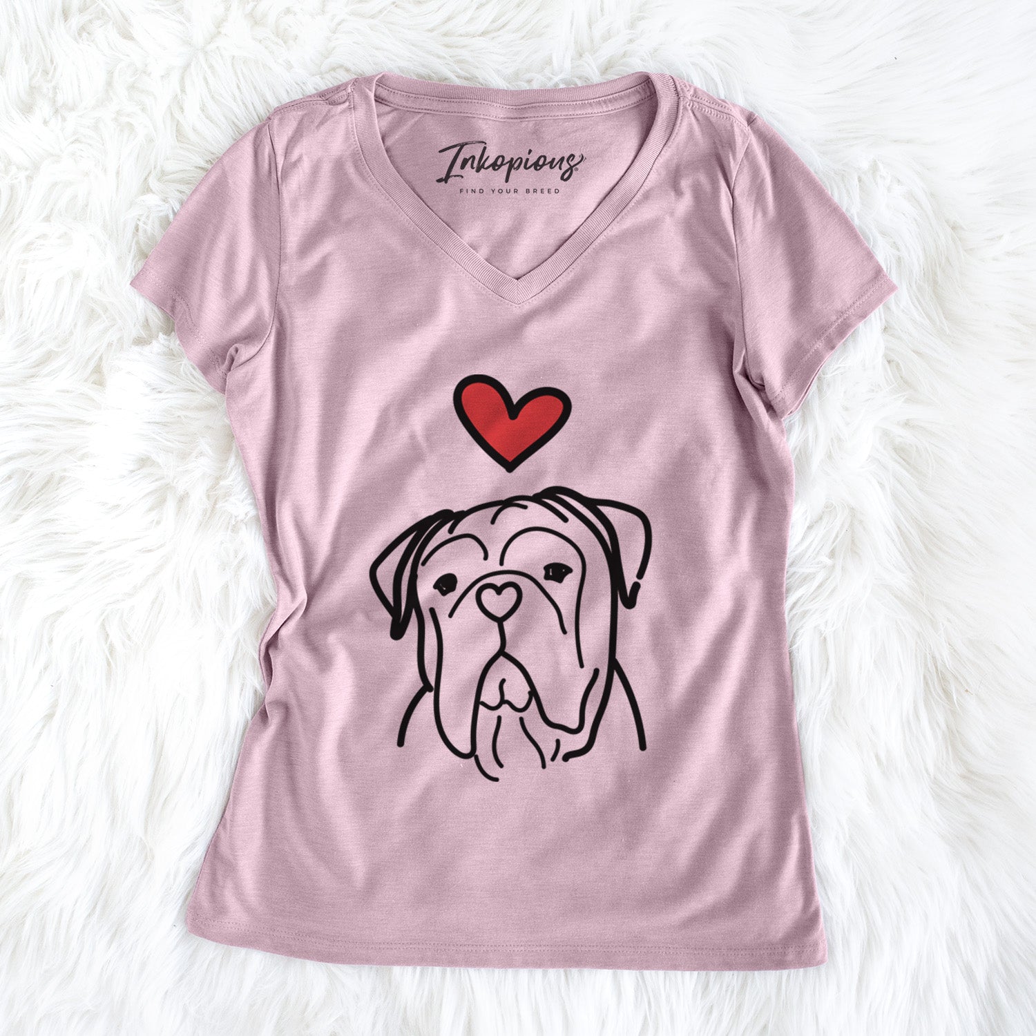 Love Always Vivian the Bull Mastiff - Women's Perfect V-neck Shirt