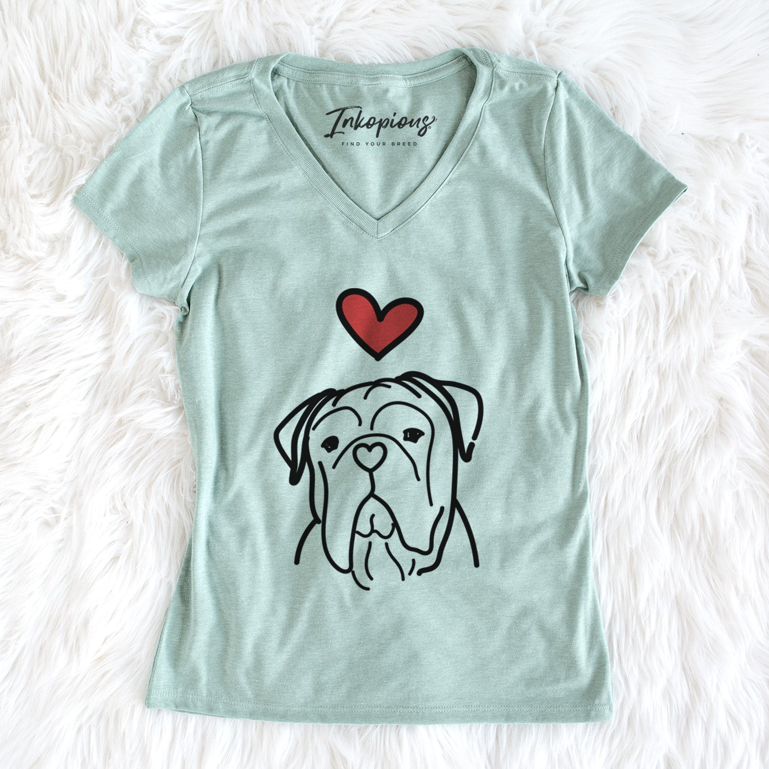 Love Always Vivian the Bull Mastiff - Women's Perfect V-neck Shirt