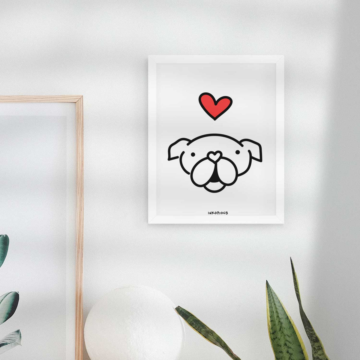 Love Always English Bulldog Art Print