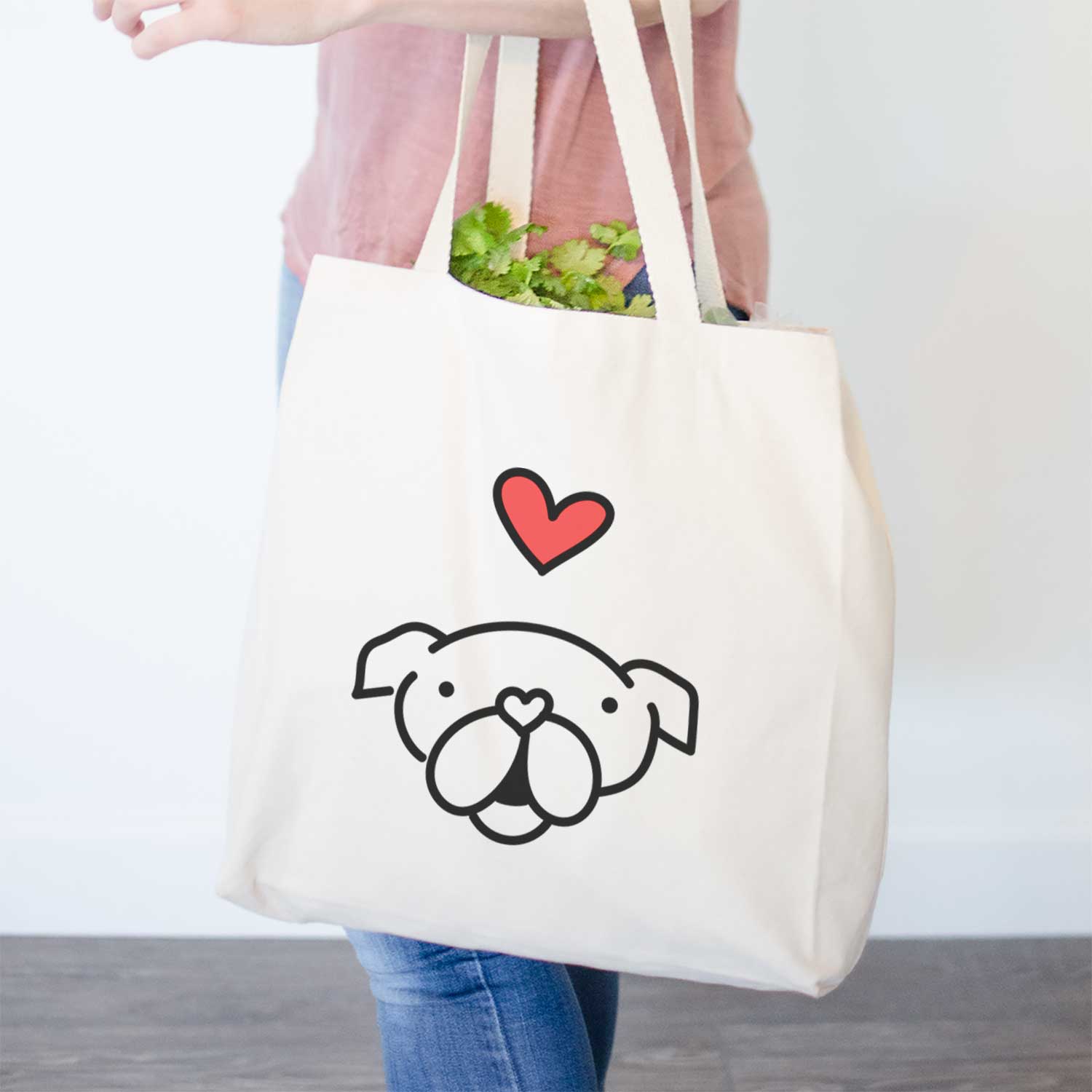 Love Always English Bulldog - Tote Bag