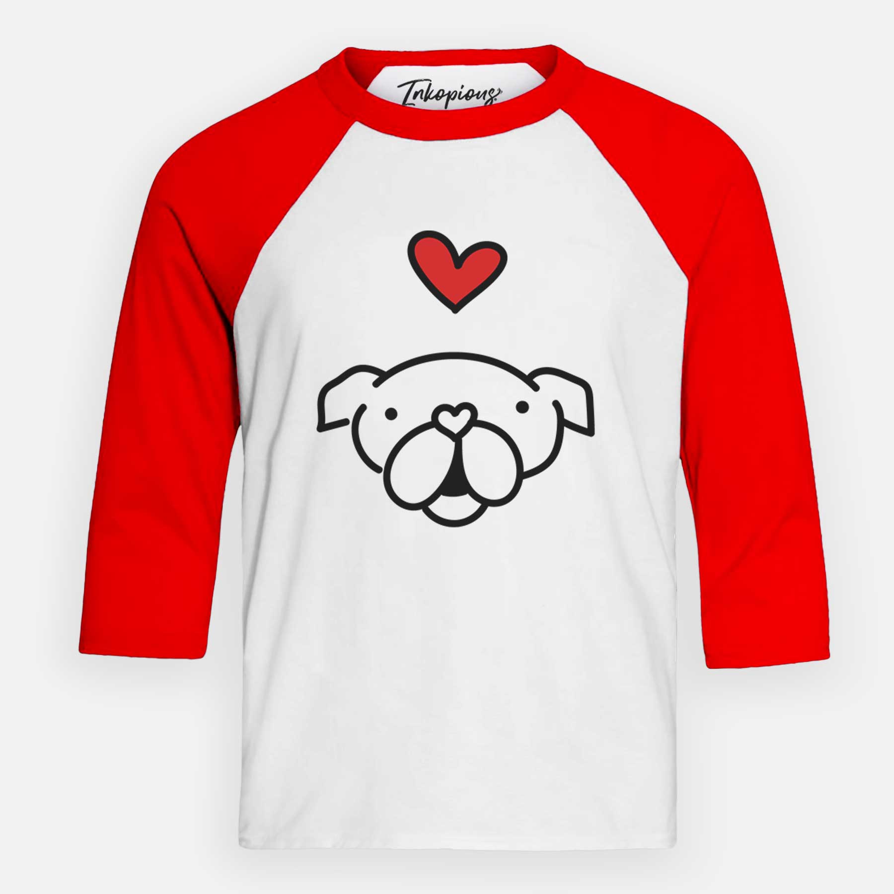 Love Always English Bulldog - Youth 3/4 Long Sleeve