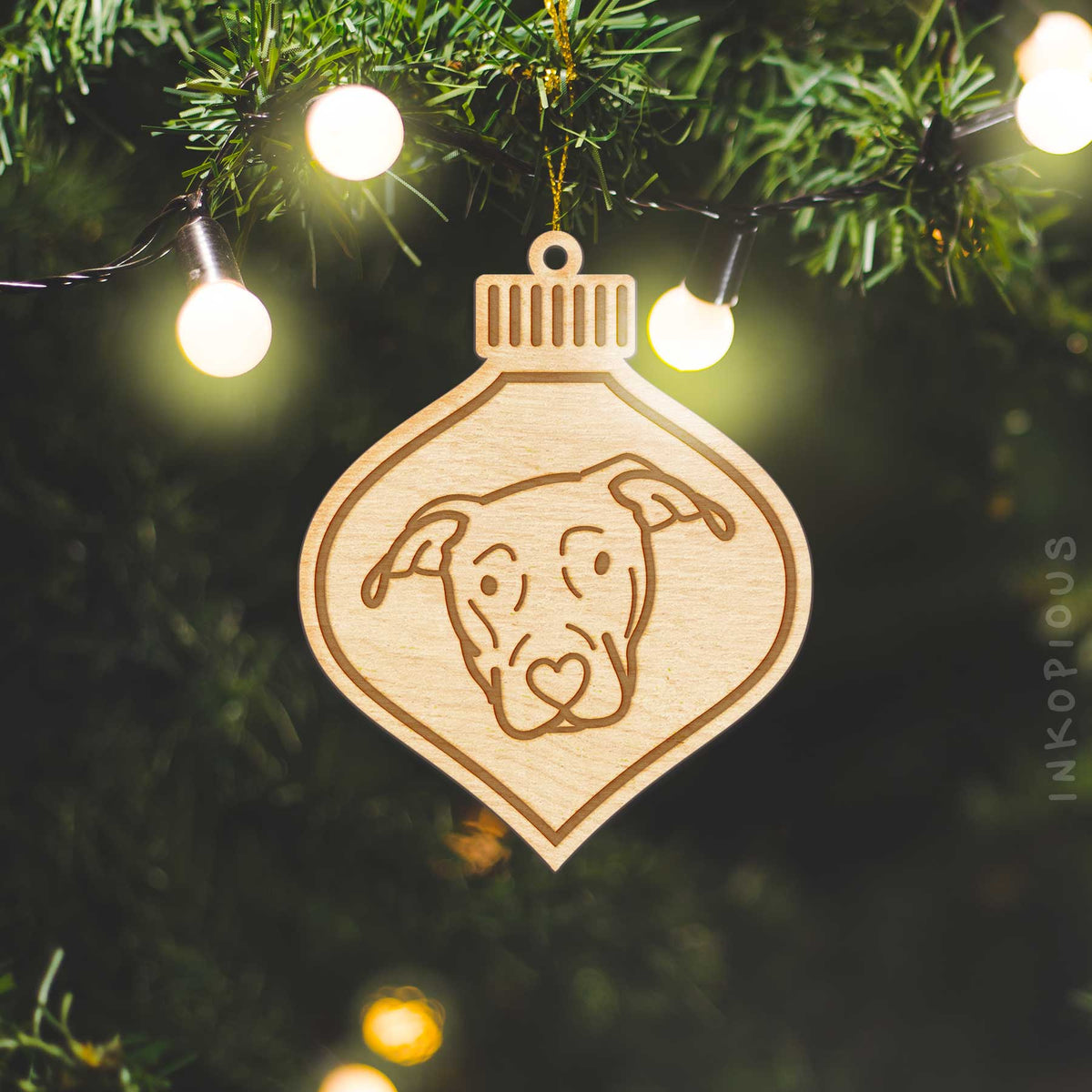 Love Always Catahoula - Wooden Ornament