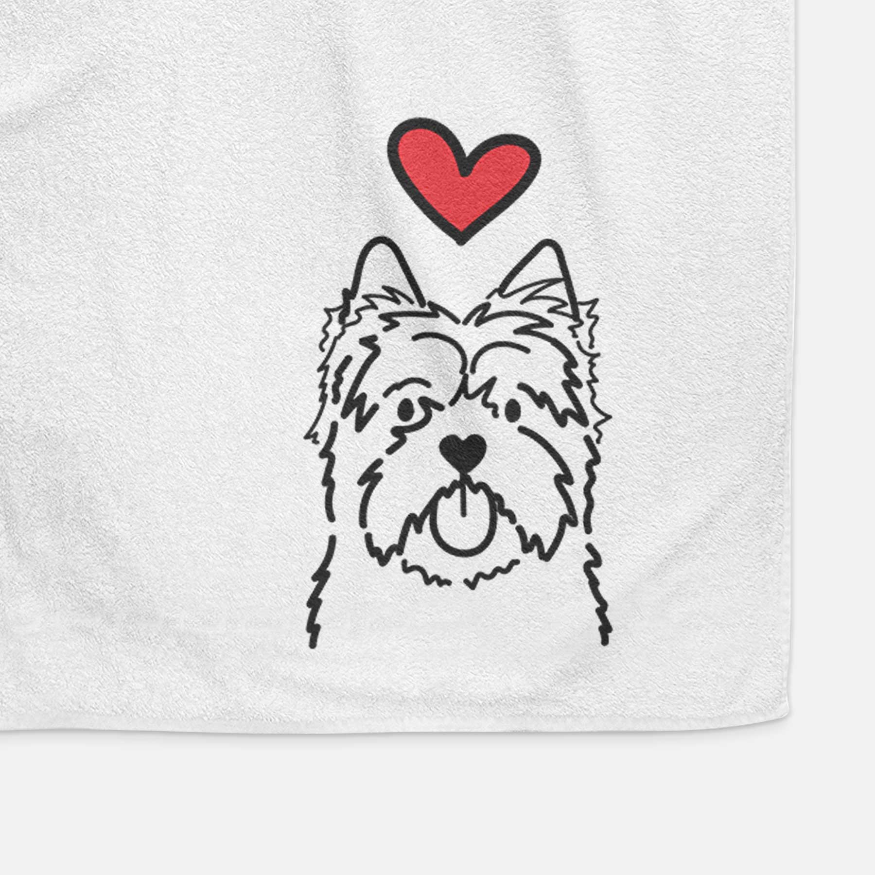 Love Always Cairn Terrier - Decorative Hand Towel