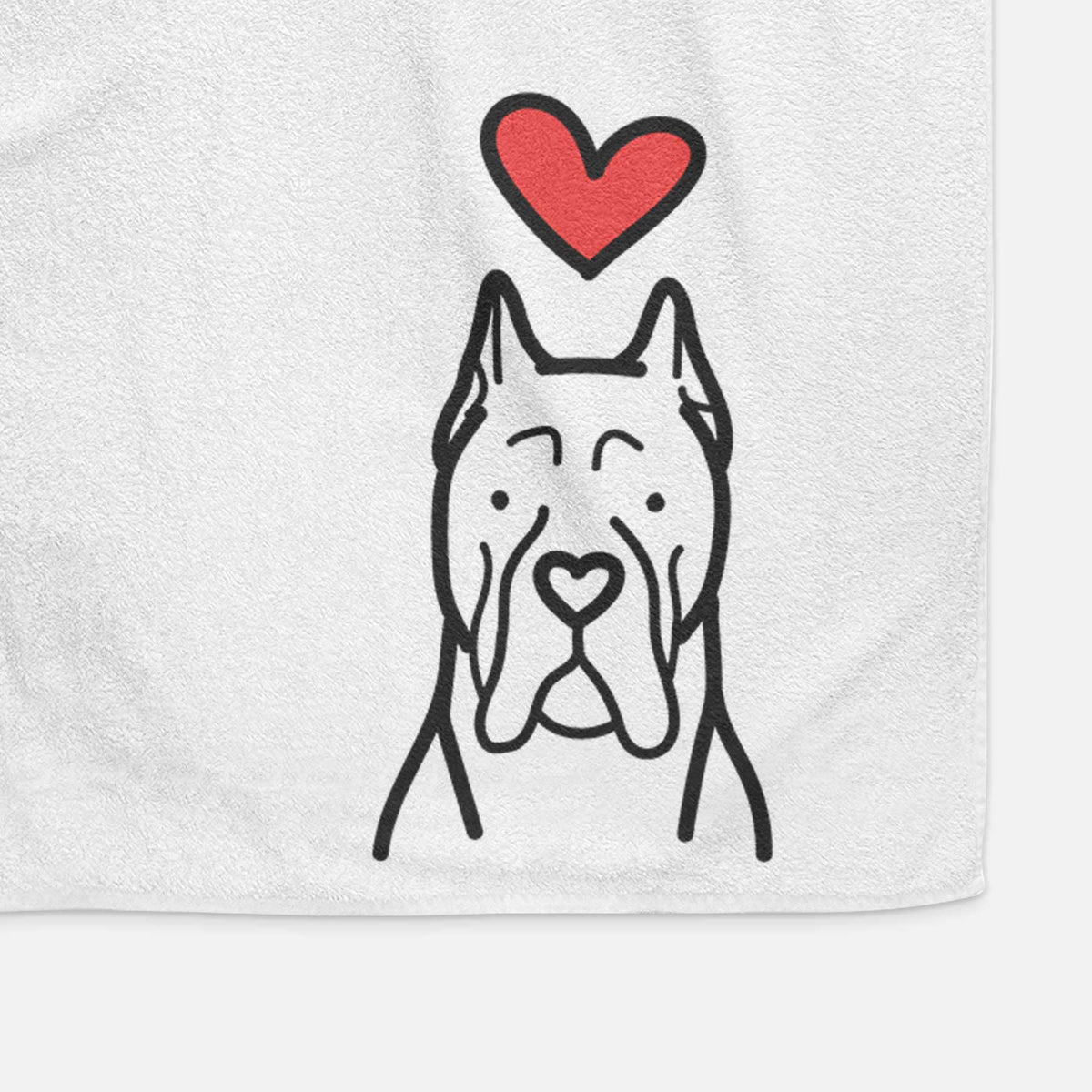 Love Always CaneCorso - Decorative Hand Towel
